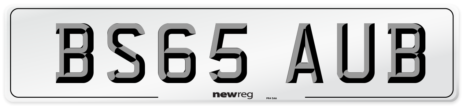 BS65 AUB Number Plate from New Reg